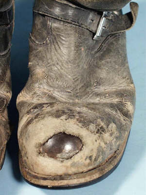 dried, cracked leather