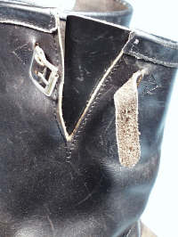 Unfastened top straps.