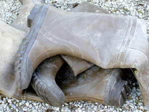 Boots Found In Trash